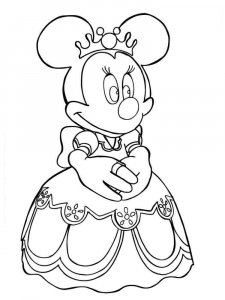 Minnie Mouse coloring page 10 - Free printable