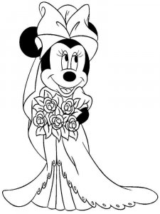 Minnie Mouse coloring page 12 - Free printable
