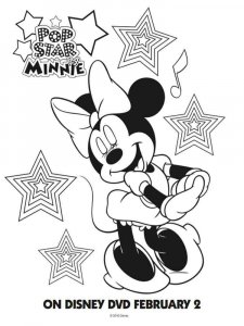 Minnie Mouse coloring page 13 - Free printable