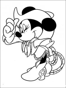 Minnie Mouse coloring page 14 - Free printable