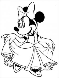 Minnie Mouse coloring page 16 - Free printable
