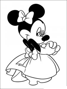 Minnie Mouse coloring page 17 - Free printable
