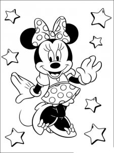 Minnie Mouse coloring page 18 - Free printable