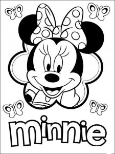 Minnie Mouse coloring page 19 - Free printable