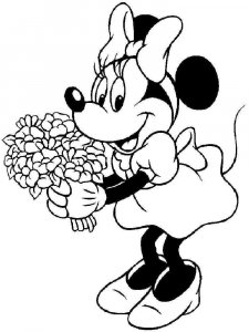 Minnie Mouse coloring page 2 - Free printable