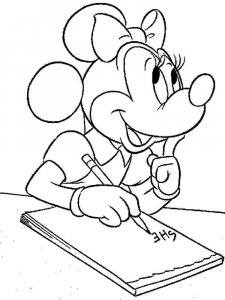 Minnie Mouse coloring page 21 - Free printable