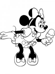 Minnie Mouse coloring page 22 - Free printable