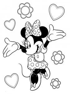 Minnie Mouse coloring page 3 - Free printable