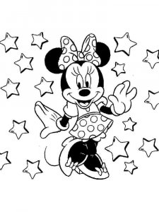 Minnie Mouse coloring page 4 - Free printable