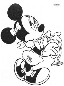 Minnie Mouse coloring page 5 - Free printable