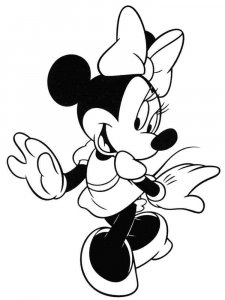 Minnie Mouse coloring page 7 - Free printable