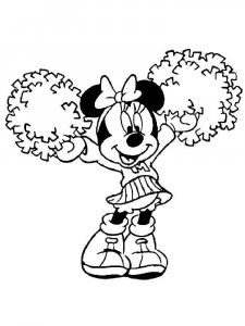 Minnie Mouse coloring page 9 - Free printable