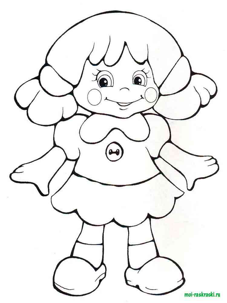 doll coloring pages 23