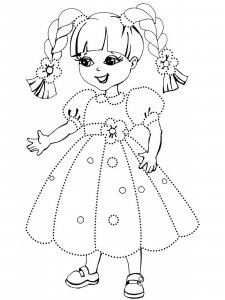 Doll coloring page 29 - Free printable