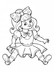 Doll coloring page 30 - Free printable