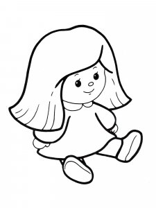 Doll coloring page 31 - Free printable