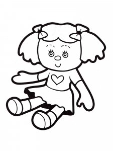 Doll coloring page 32 - Free printable