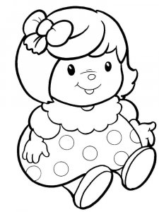 Doll coloring page 33 - Free printable