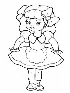 Doll coloring page 34 - Free printable