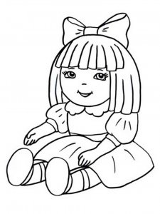 Doll coloring page 35 - Free printable