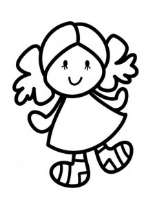 Doll coloring page 37 - Free printable