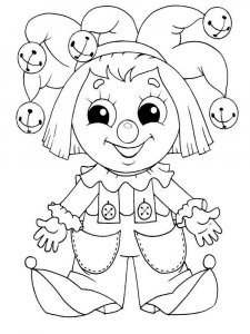 Doll coloring page 1 - Free printable