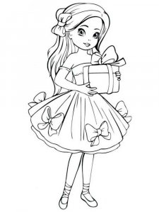 Doll coloring page 10 - Free printable