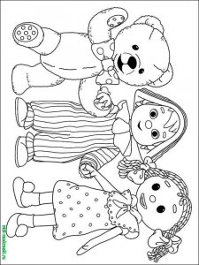 Doll coloring page 13 - Free printable