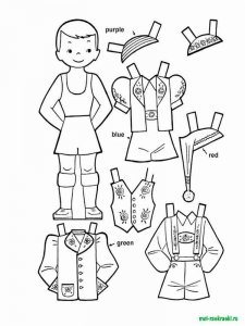 Doll coloring page 15 - Free printable