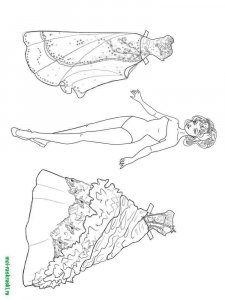 Doll coloring page 16 - Free printable
