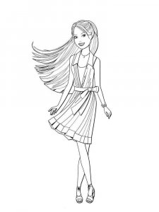 Doll coloring page 18 - Free printable