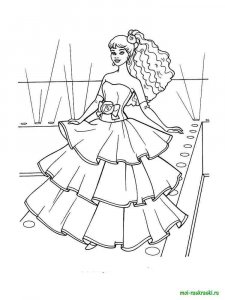 Doll coloring page 19 - Free printable