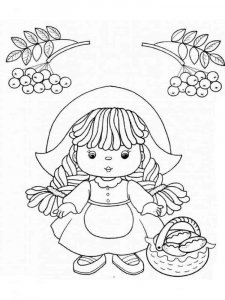 Doll coloring page 2 - Free printable