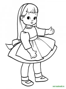 Doll coloring page 20 - Free printable