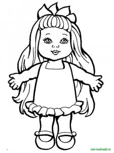 Doll coloring page 22 - Free printable