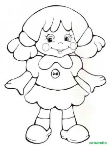 Doll coloring page 23 - Free printable