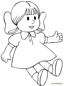 Doll coloring page 24 - Free printable