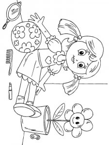 Doll coloring page 25 - Free printable