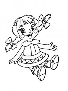 Doll coloring page 27 - Free printable