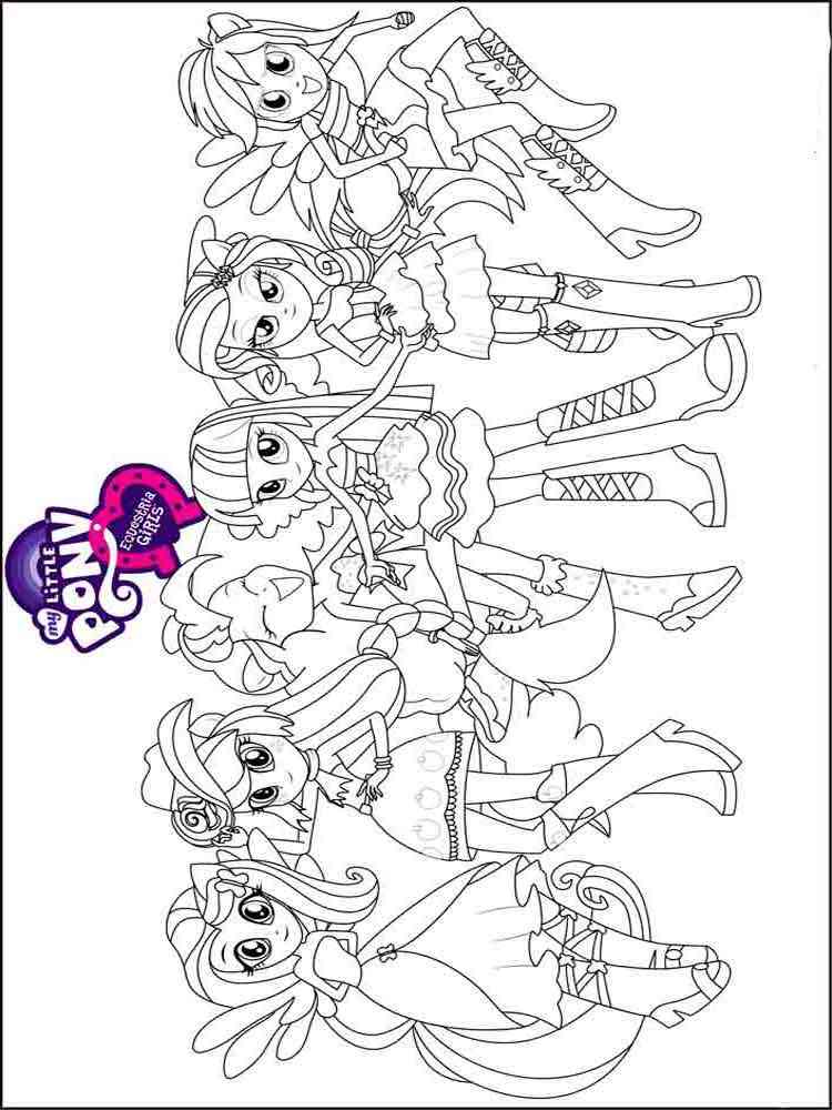 Equestria girls coloring pages. Download and print Equestria girls