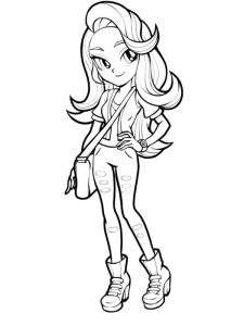 Equestria girls coloring page