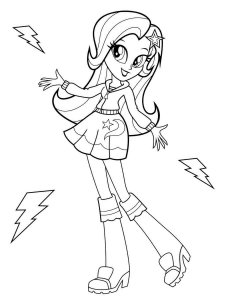 Coloring page beautiful equestria girls