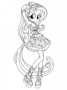 Coloring Fluttershy with Equestria Girls Headset