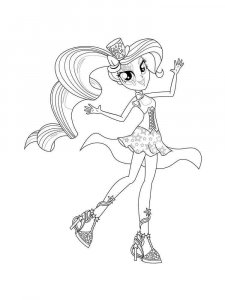 Coloring page Equestria girls sorceress