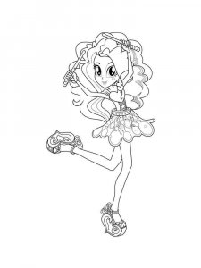 Coloring beauty Pinkie Pie Equestria girls