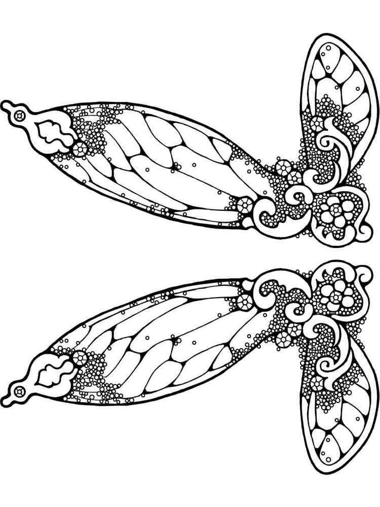 Fairy Wings coloring pages Free Printable Fairy Wings coloring pages