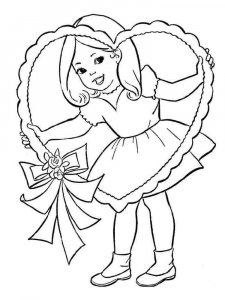 Happy Girl coloring page 2 - Free printable