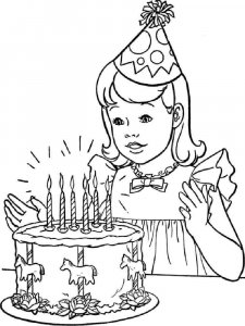 Happy Girl coloring page 7 - Free printable