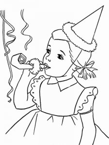 Happy Girl coloring page 8 - Free printable