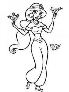 Jasmine coloring page 39 - Free printable